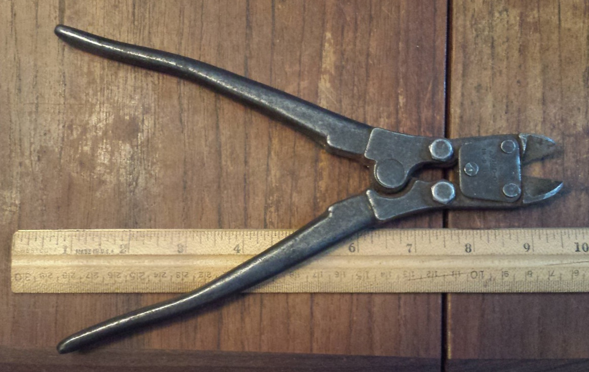 vtg Snap-On Tools USA HL-9 High Leverage Diagonal Cutter Tool, Wire Cutters