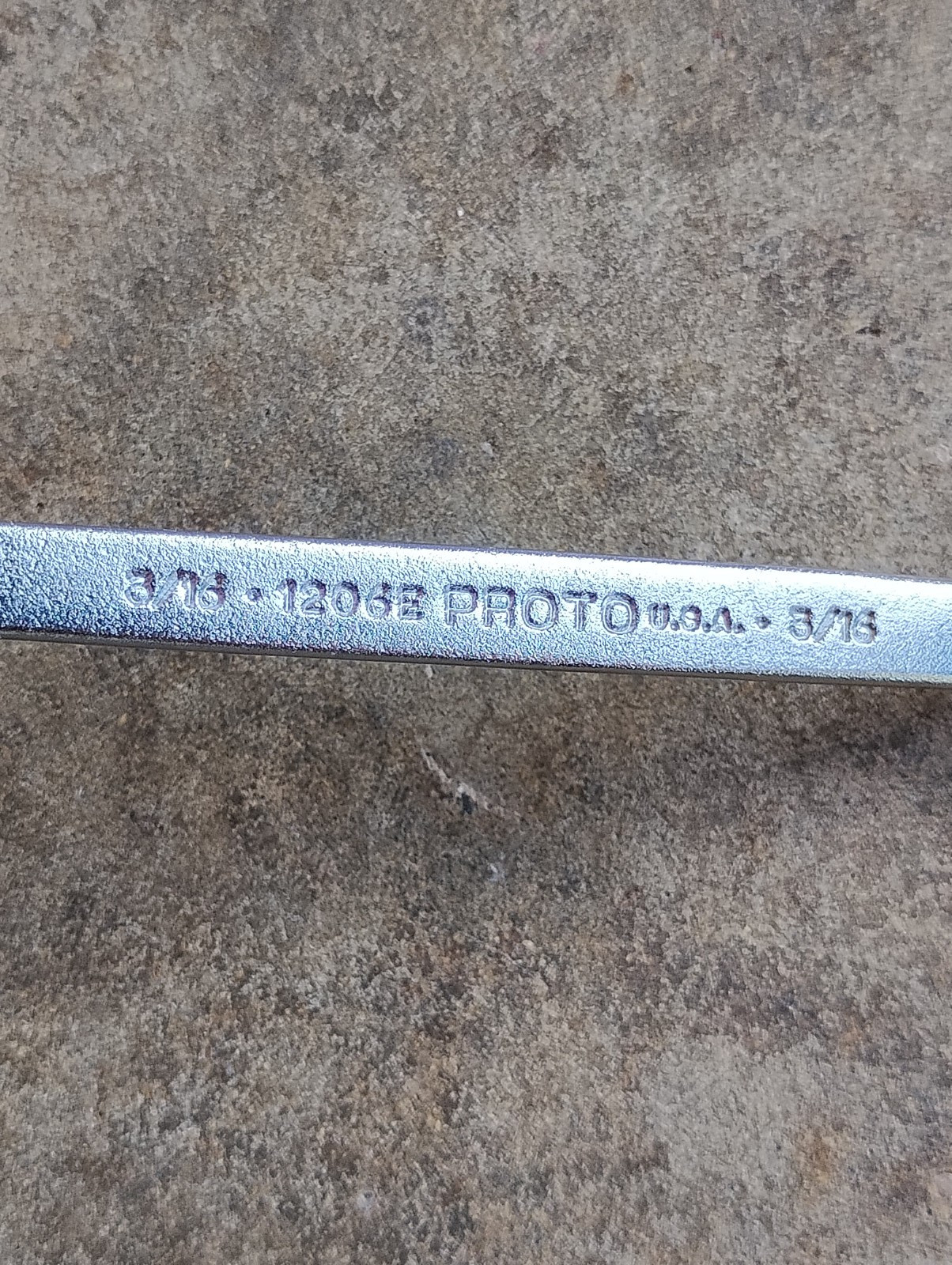 PROTO 1206E Combination Wrench 3/16” USA
