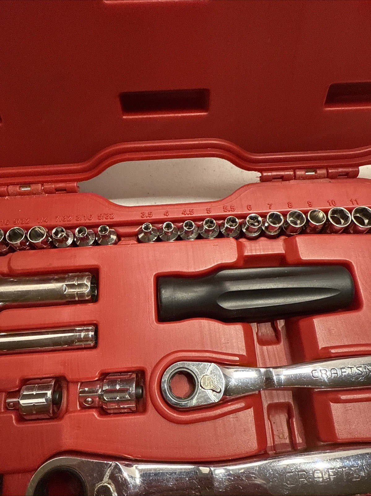 Sears CRAFTSMAN 51 Piece Max Axess Pass Thru Mechanic’s Tool Set 29309 COMPLETE