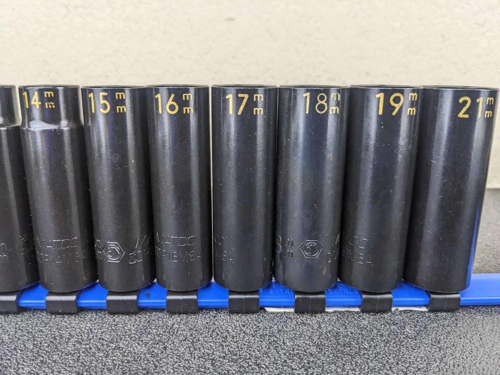 #bp134 Matco Tools NEW 1/2″ Drive METRIC Deep IMPACT Socket Set SCDPM116TA