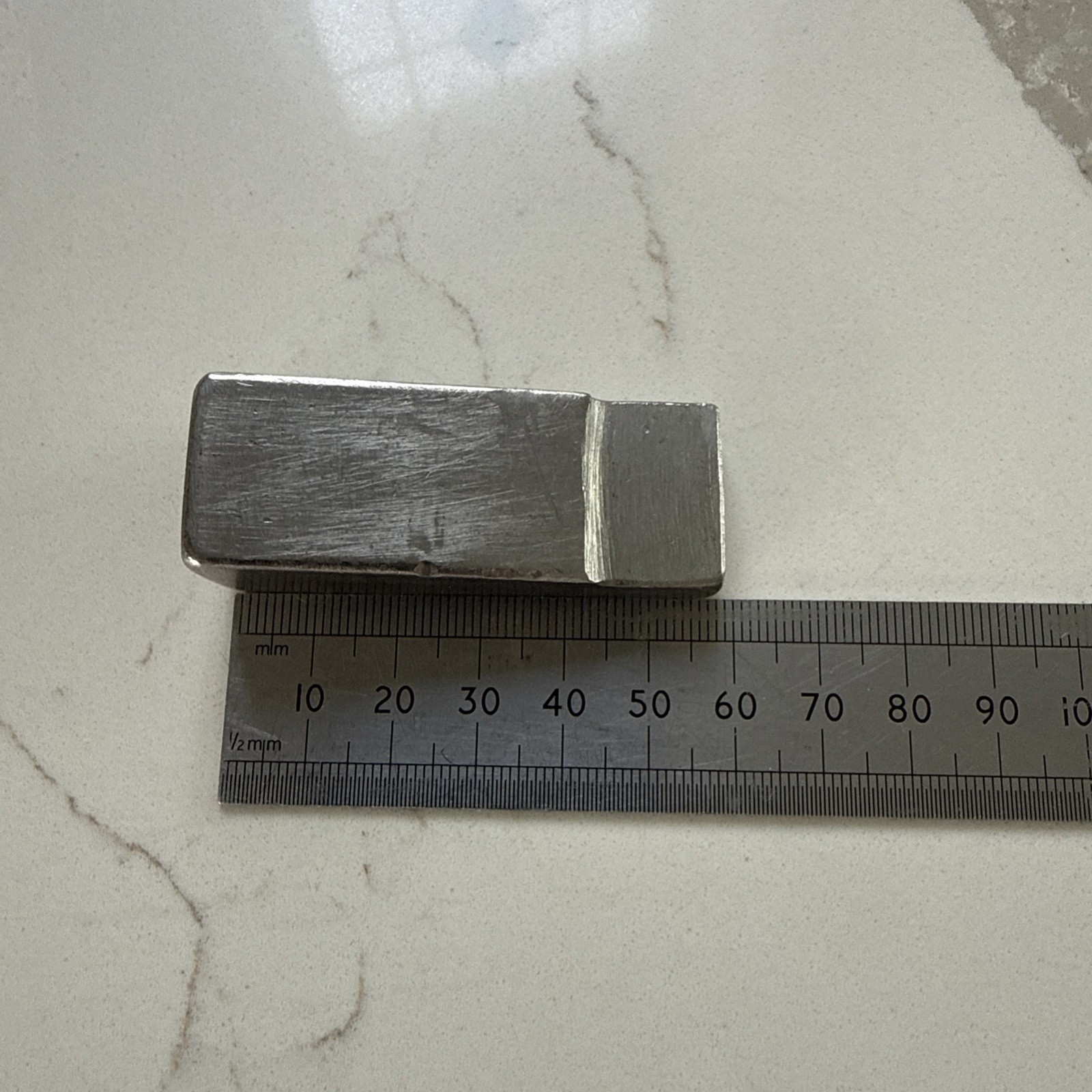 AIRCRAFT TOOLS TUNGSTEN RIVET BLOCK / BUCKING BAR (59 x 20 x 15 mm) 287 gram