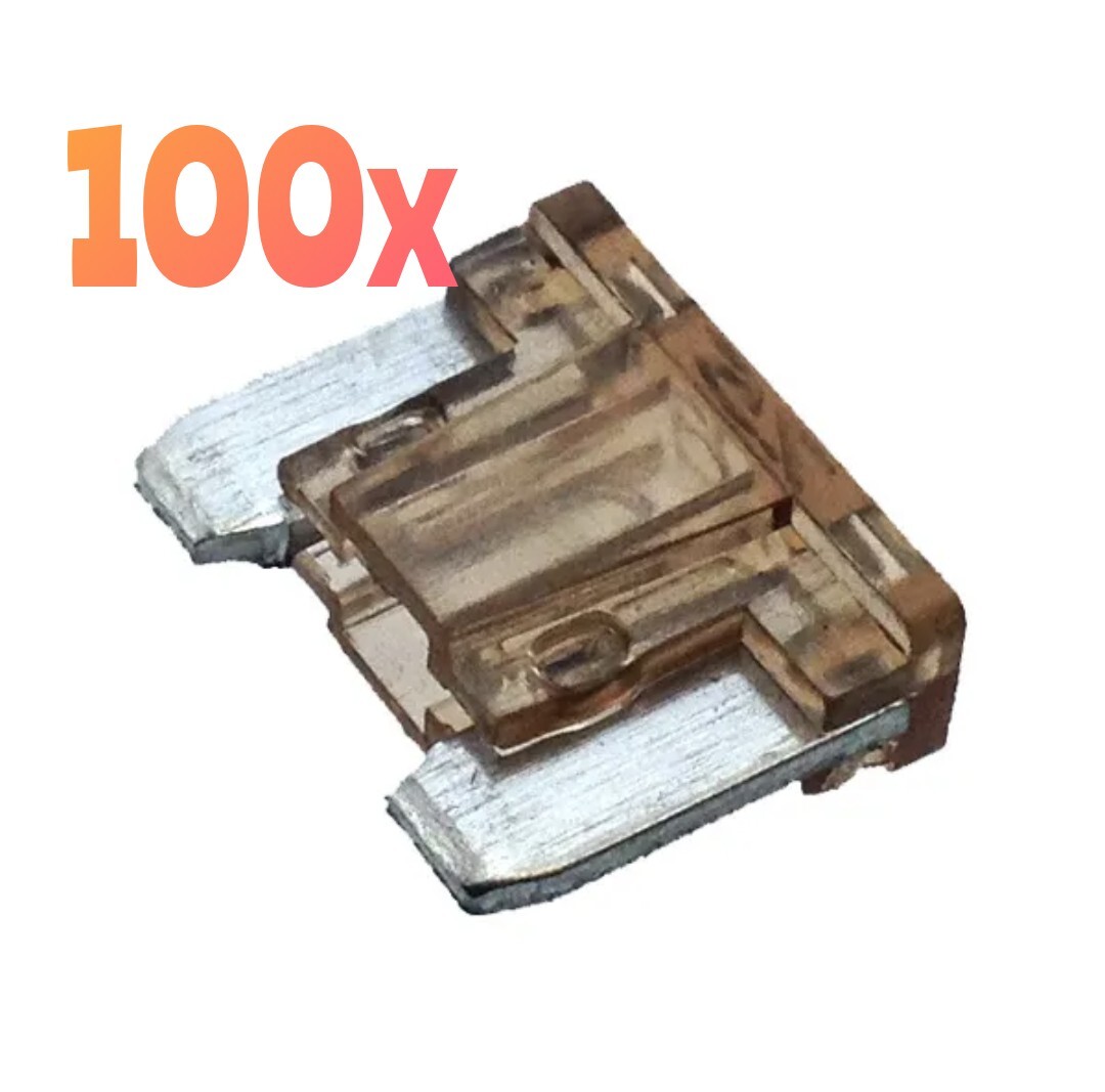 100x SILVERLINE ATT LOW PROFILE CAR FUSES 7.5A BROWN 909108 VAN BIKE (10 PACKS)