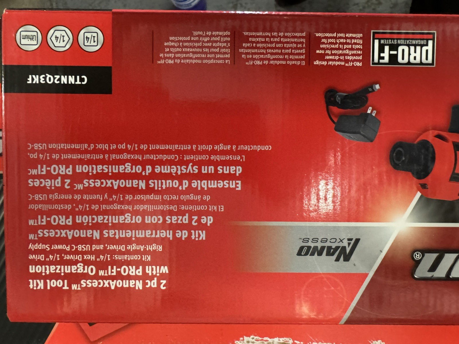 NEW Snap On Tools CTNN2Q3KF Nano/Axcess Tool Kit Red Foam ONLY!