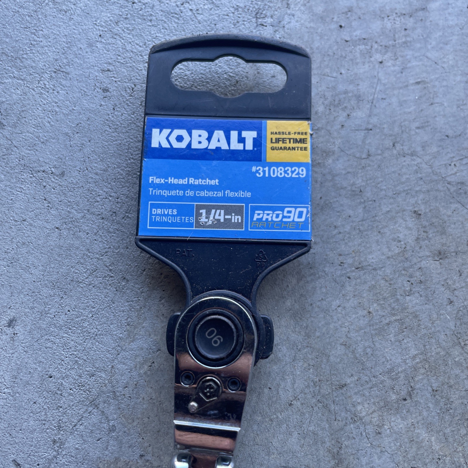 New Kobalt 1/4” Drive Flex Head Pro 90 Ratchet!! 81746 ~ 3108329