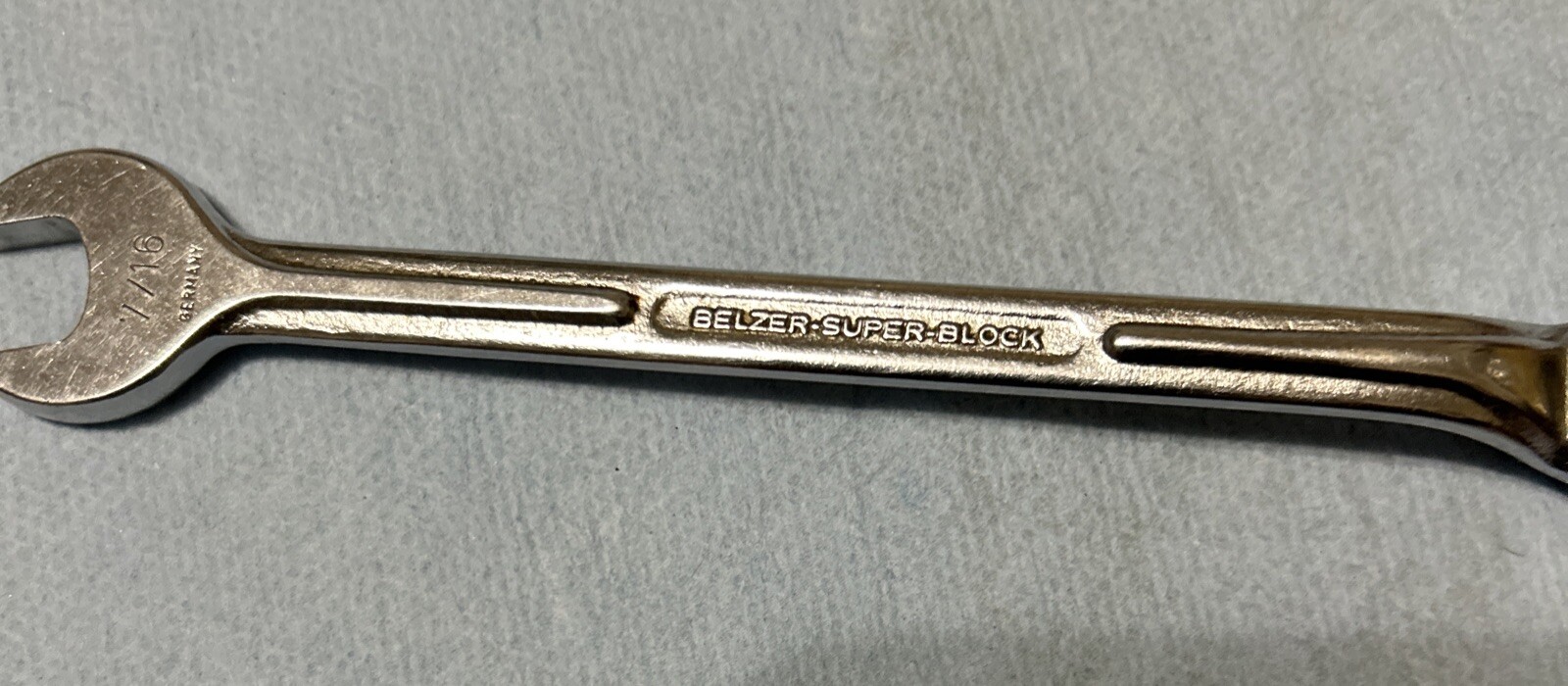 Belzer Super Block 7/16” Combination Wrench Vanadium Extra 1952 12 Pt Germany