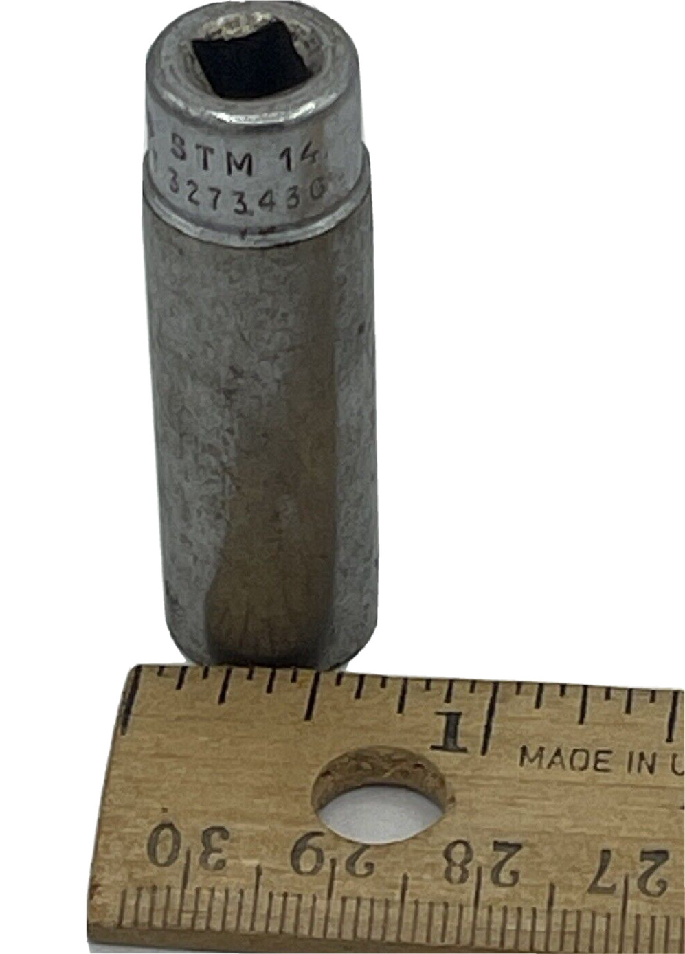 SNAP-ON STM 14 1/4″ Drive 7/16″ SAE USA Vintage 6 Point Deep Socket
