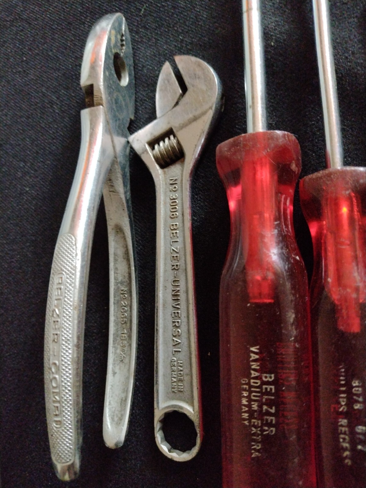 BELZER 8078(GR.3, GR.2, GR.1, GR.0) PHILLIPS SCREWDRIVERS & WRENCH 6″ & Pliers