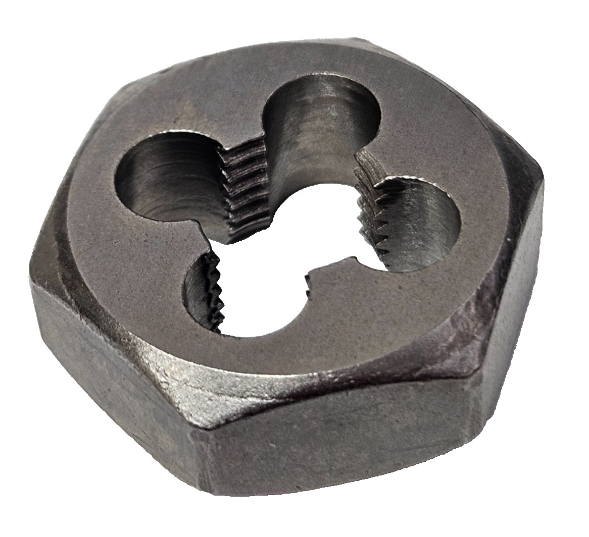7/16-20 NF X 1″ Hex Die Irwin Hanson 6540 Rethreading Carbon Steel USA