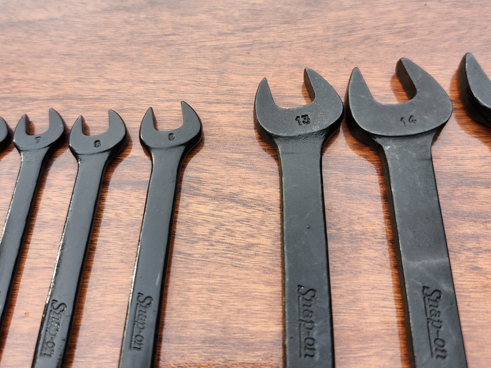 SNAP-ON GOEXM Black Metric Short Comb. Wrench Set 6-19mm USA MISSING 10 11 12