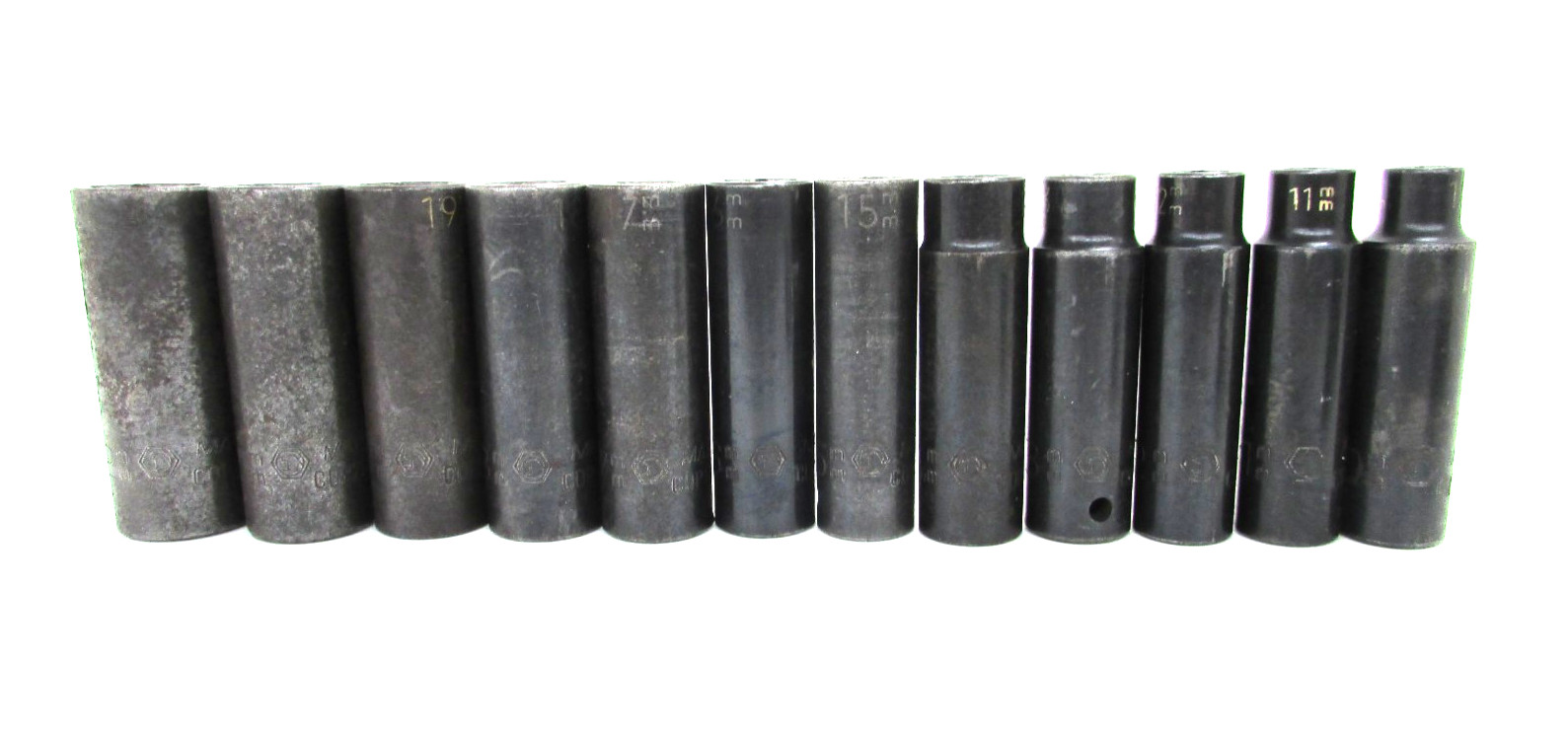 MATCO TOOLS 1/2” DRIVE METRIC DEEP IMPACT SOCKET SET, 6-POINT, USA