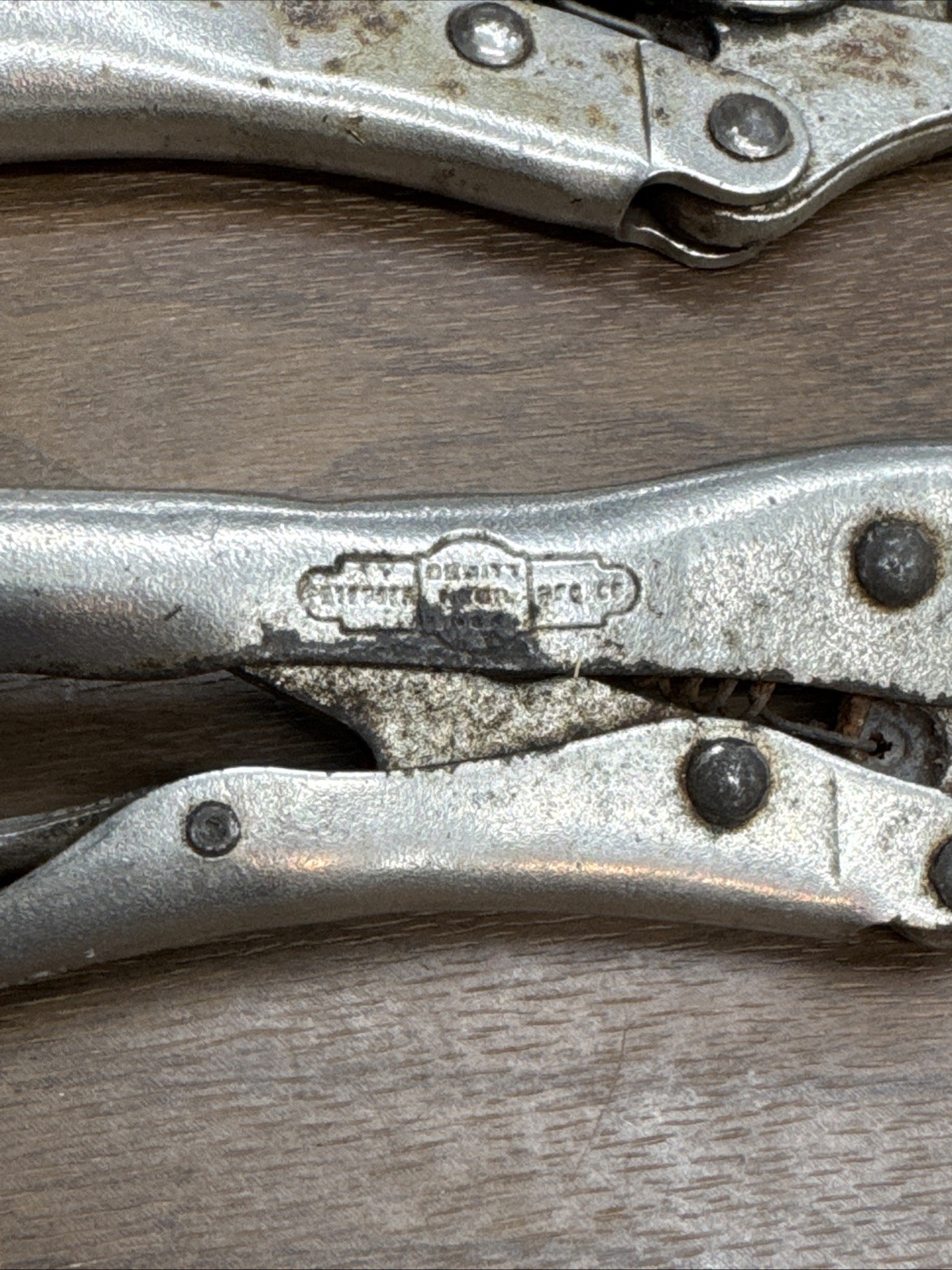 Petersen DeWitt 2 Piece Small Vise-Grip Locking Plier Set 6LN and 9LN USA.