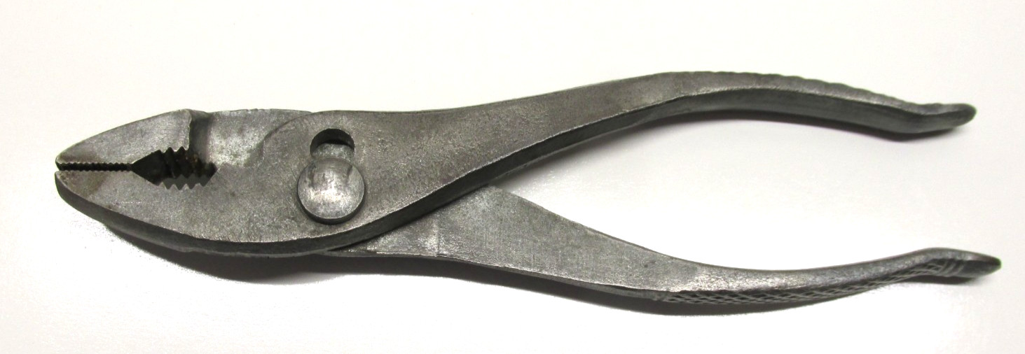 Motorcycle Slip Joint Pliers 6-1/2″ long, galvanized finish and textured grip.