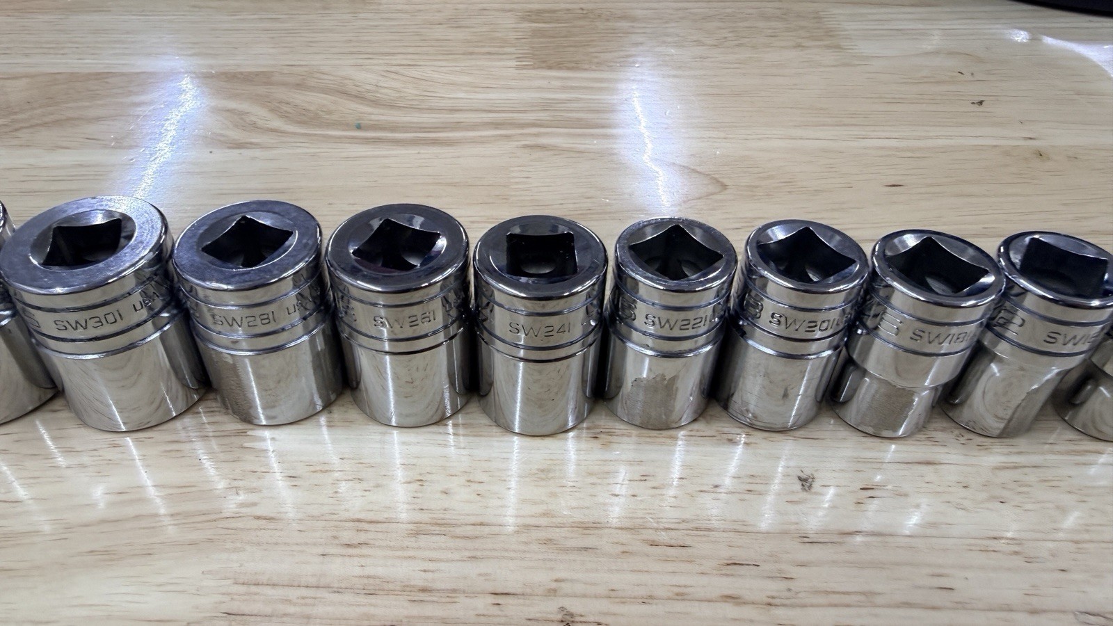 Snap-On USA Socket 12-Point 1/2″ Drive Chrome Shallow New Logo – Choose SAE Size
