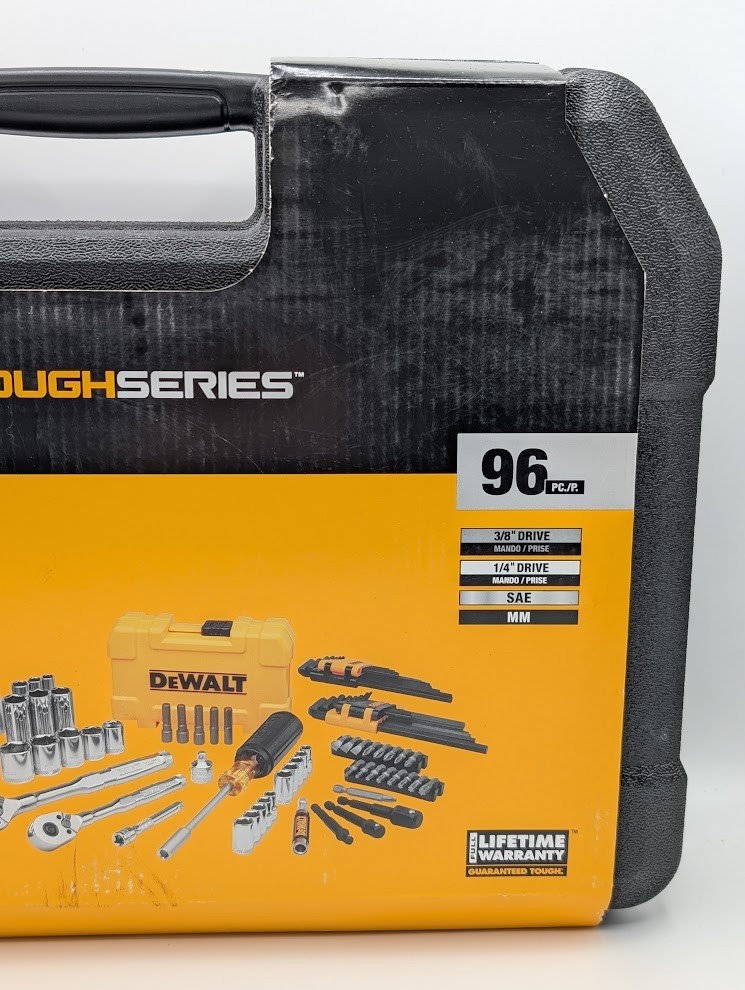 DeWalt Tough Series Mechanics Tool Set – 96 Pieces SAE & MM – DWMT45410 – NEW