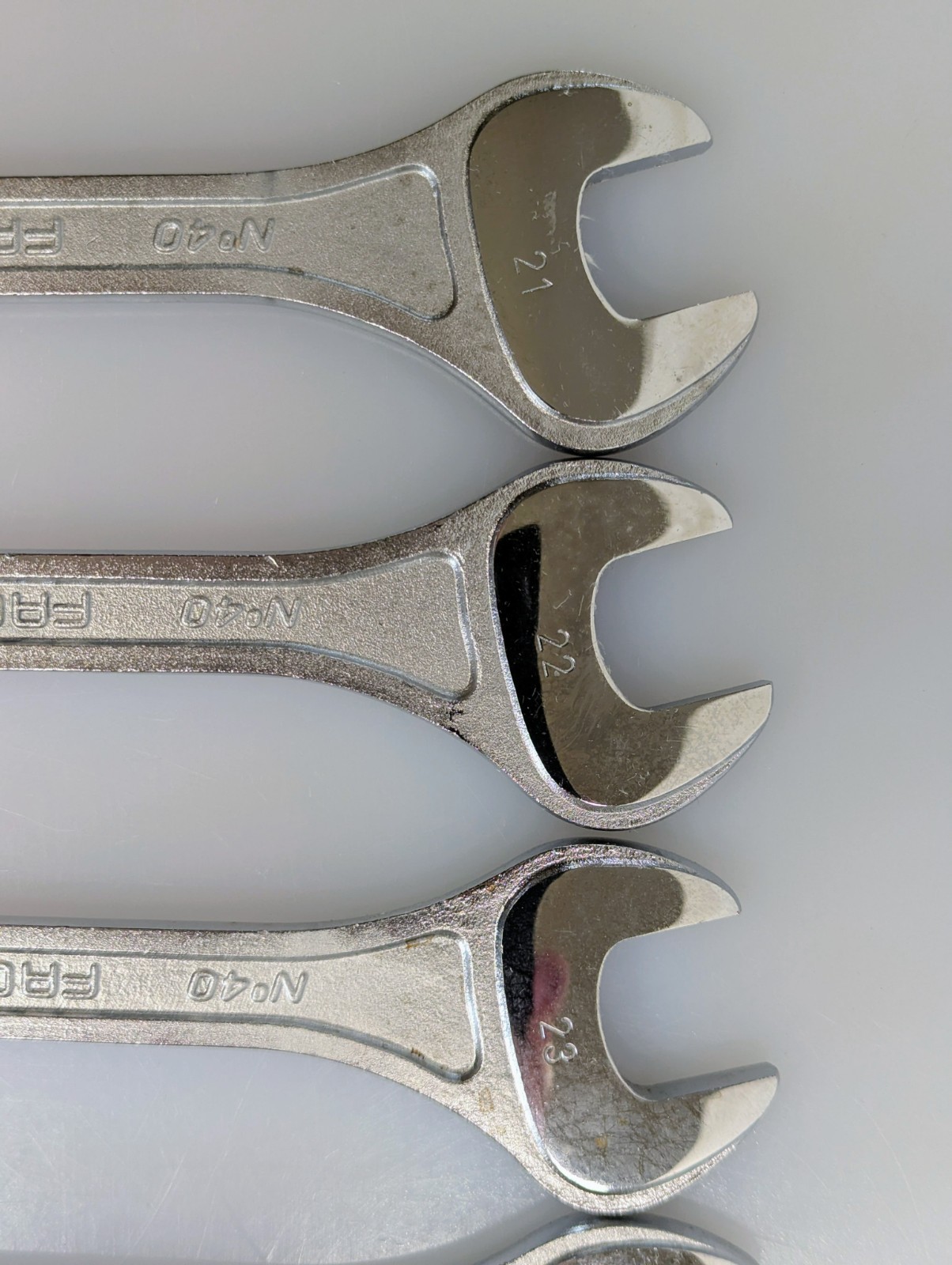Six Facom France Combination Metric Wrenches sizes: 27, 26, 24, 23, 22, & 21mm