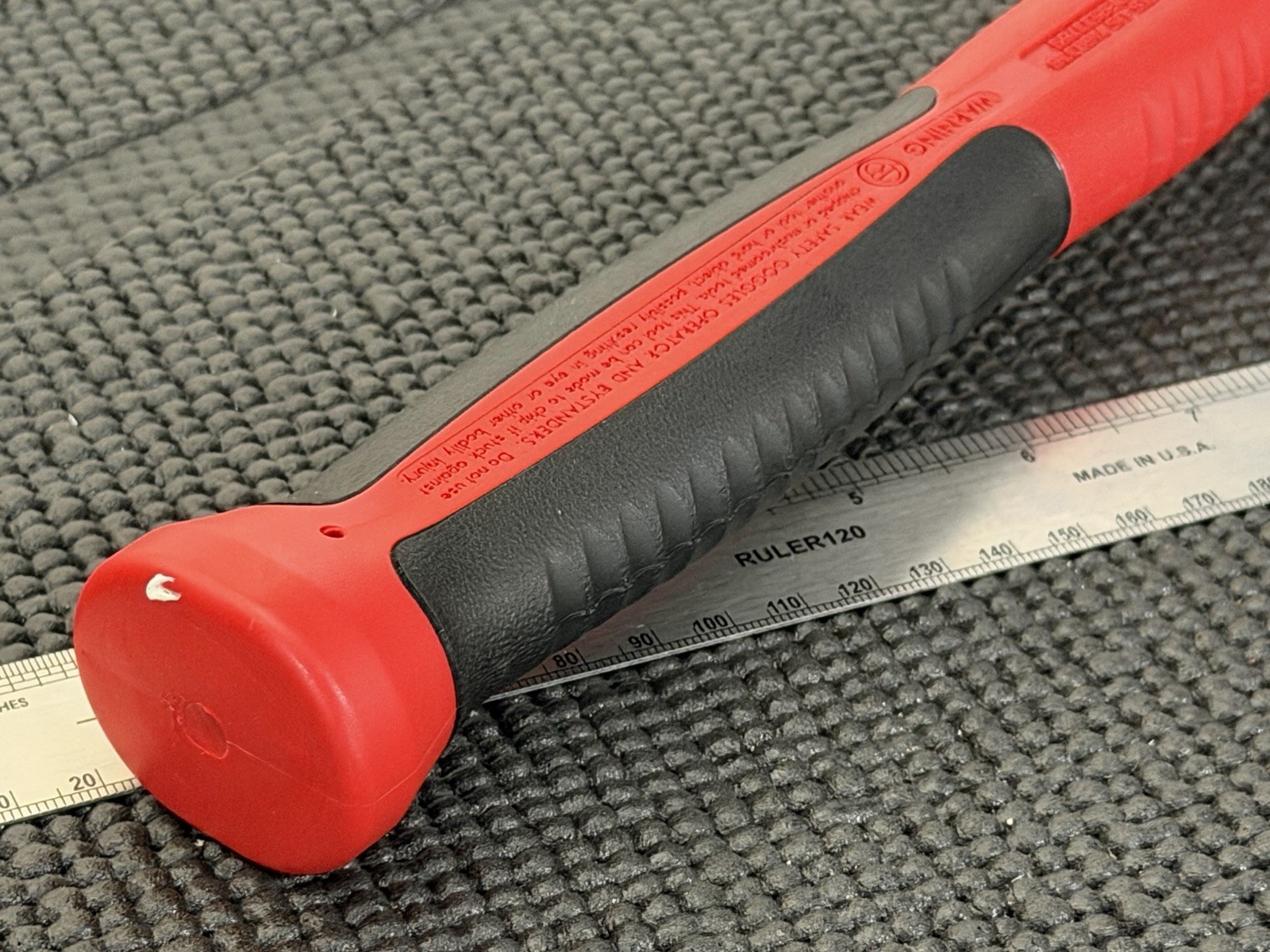 Snap-On 32oz Ball Peen Soft Grip Dead Blow Hammer RED USA🇺🇸 – HBBD32