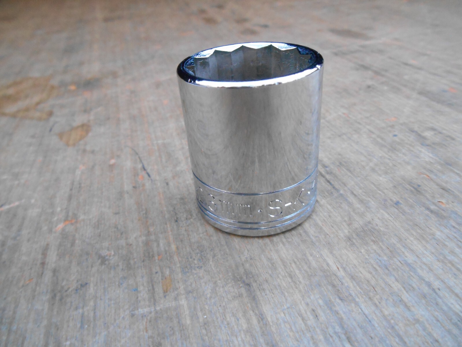 SK Hand Tools 40326 1/2″ Dr. 26mm 12pt Standard Metric Chrome Socket