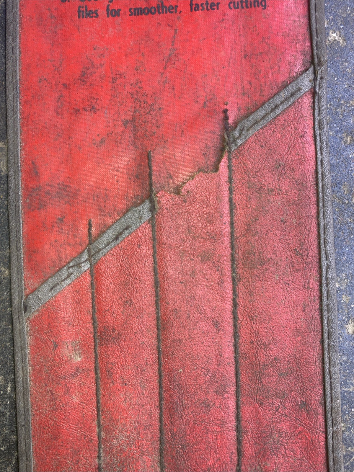 Snap-on C-46-B RED File Protector 4 Separation Case Vintage Man Cave Display B21