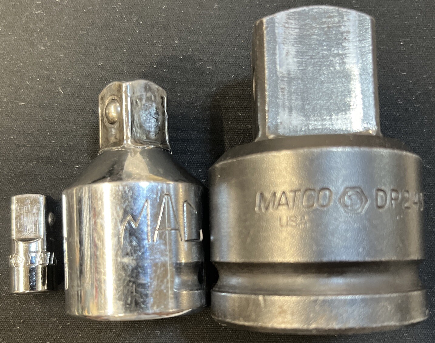 Matco 3/4″ F-1”M Adapter DP2432A, A812A 1/4”f-3/8”m, Mac A2416a 3/4”f-1/2”m