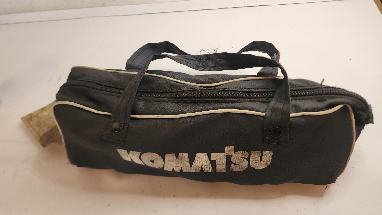 Assorted 50mm Wrenches (3) With (1) Socket. Inlcudes Bag And 2 Komatsu Brushes