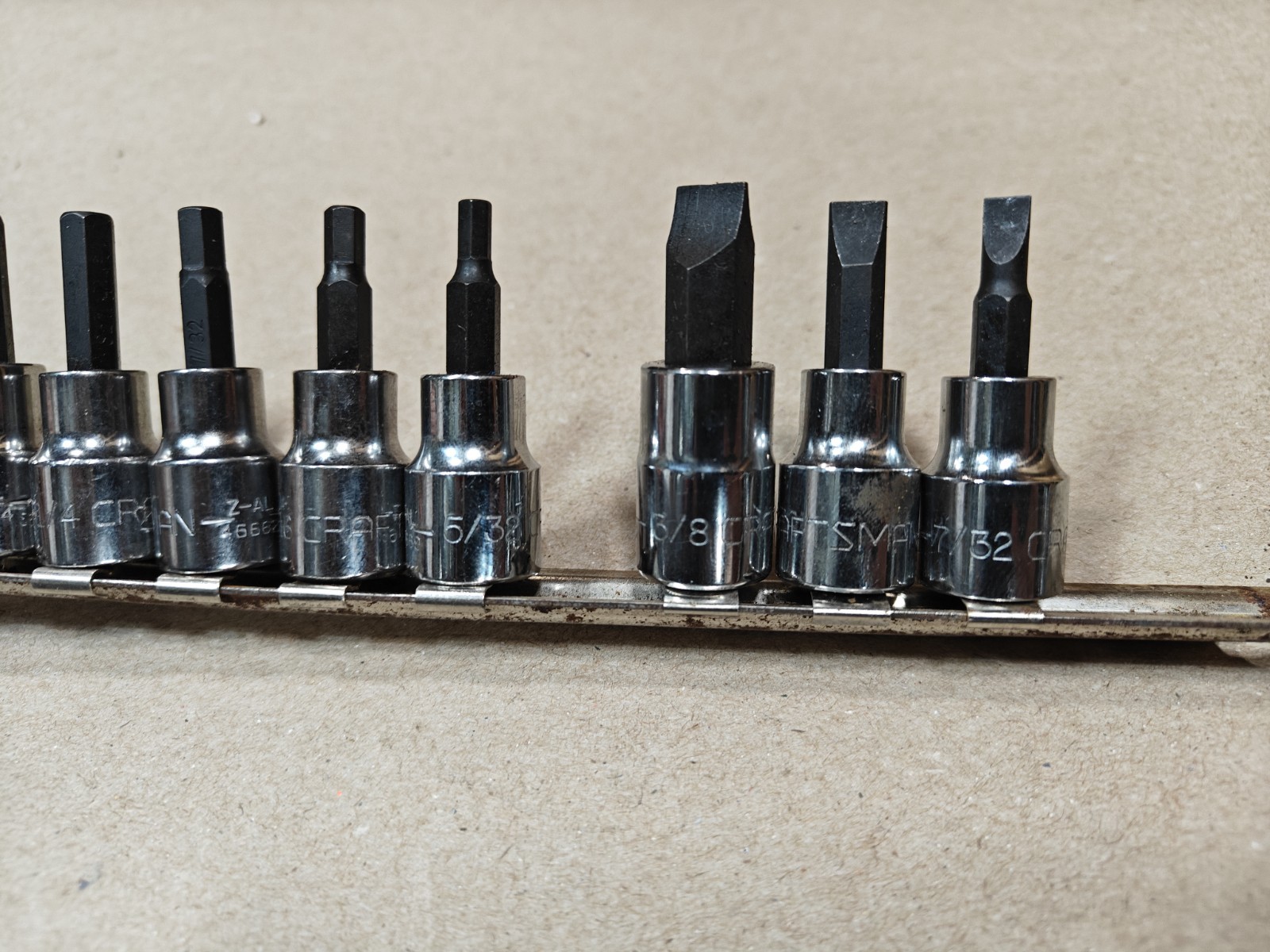 48pc, Craftsman Z-AL Spline Bit Socket Set 1/4 & 3/8 Drive Torx 6 Point Long Etc