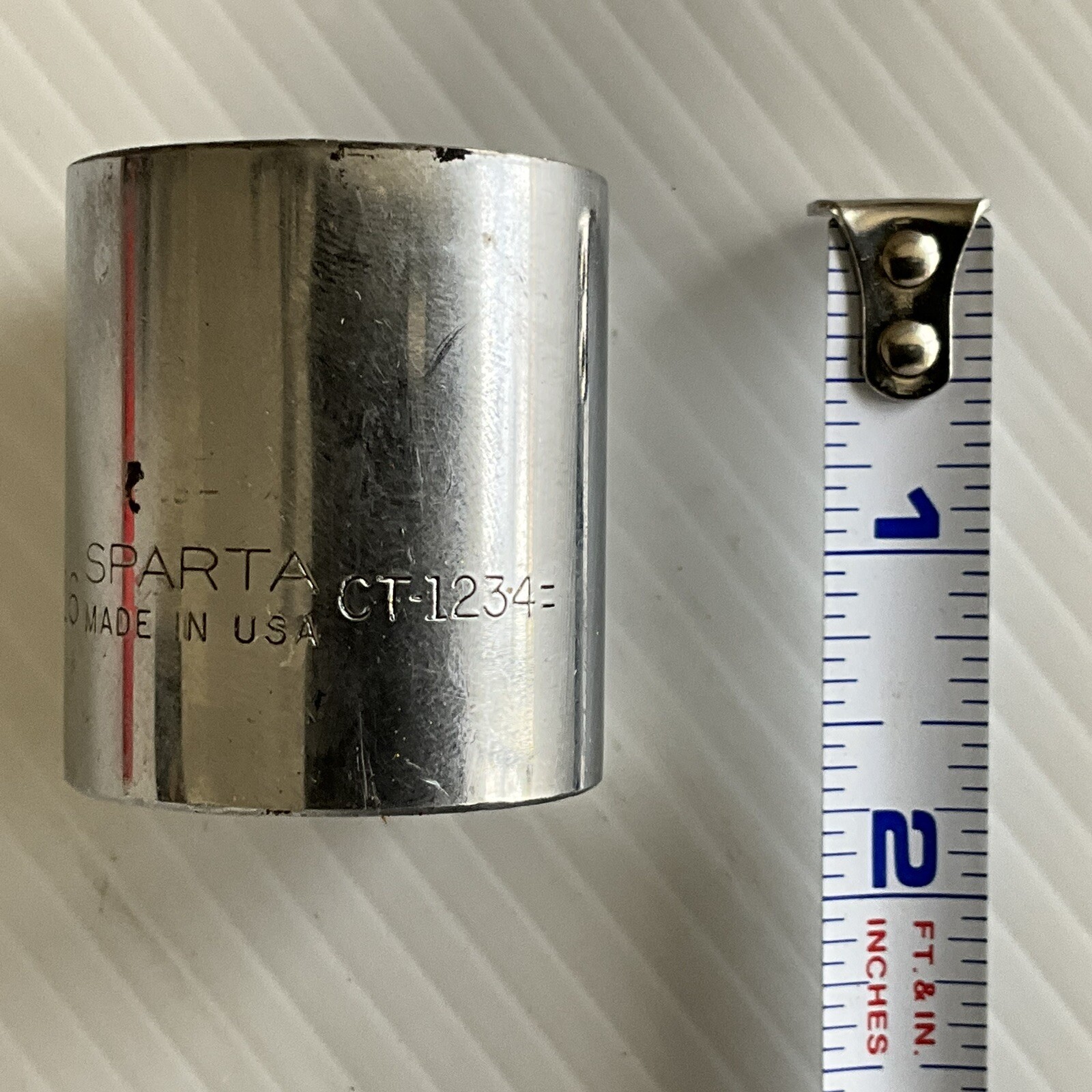 Vintage SPARTA TOOLS CT-1234 1-1/16″ SAE 12 POINT 1/2″ DRIVE SOCKET USA