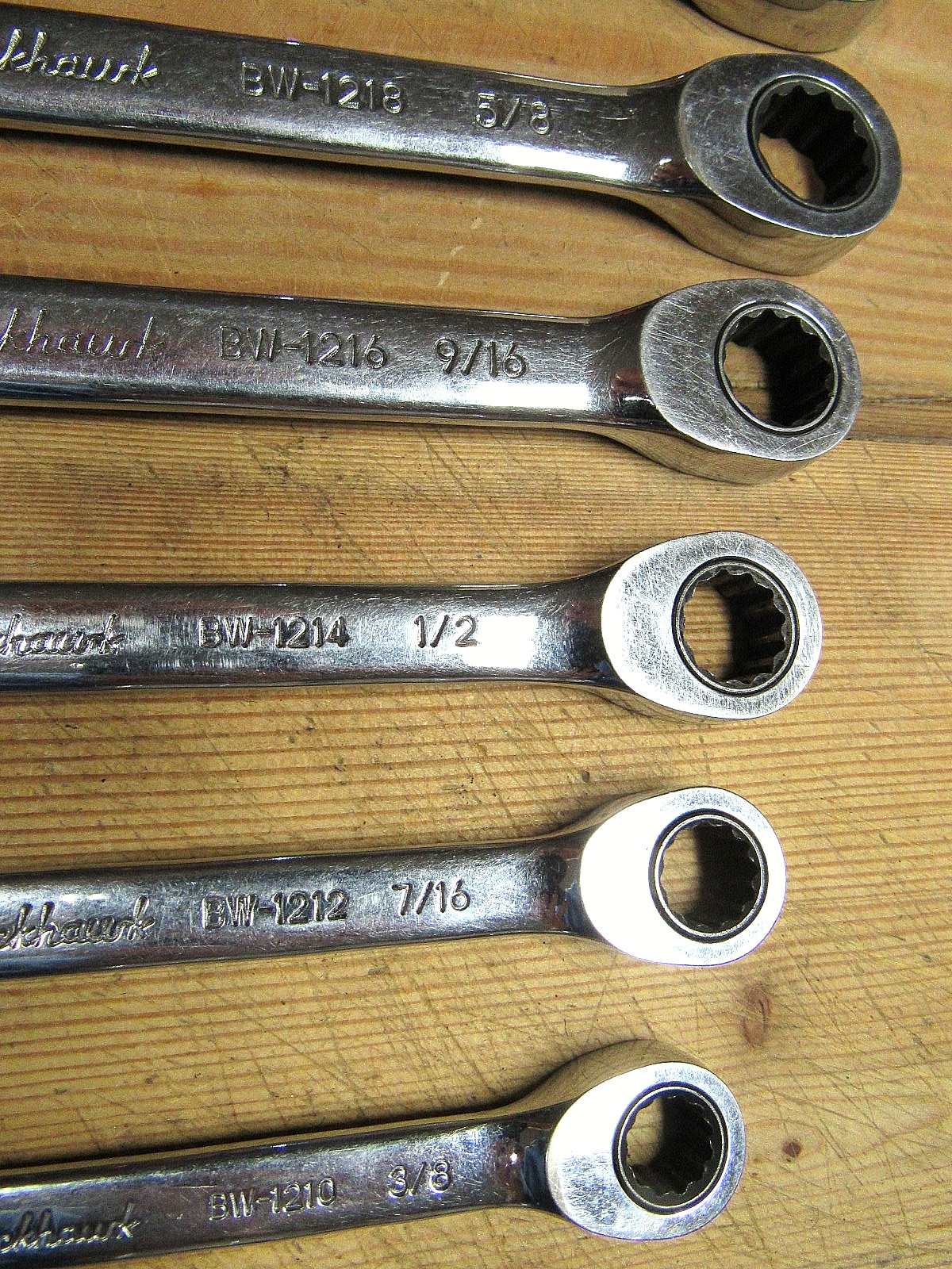 Blackhawk Ratchet Wrench Combination 7 Piece Set GOOD Condition