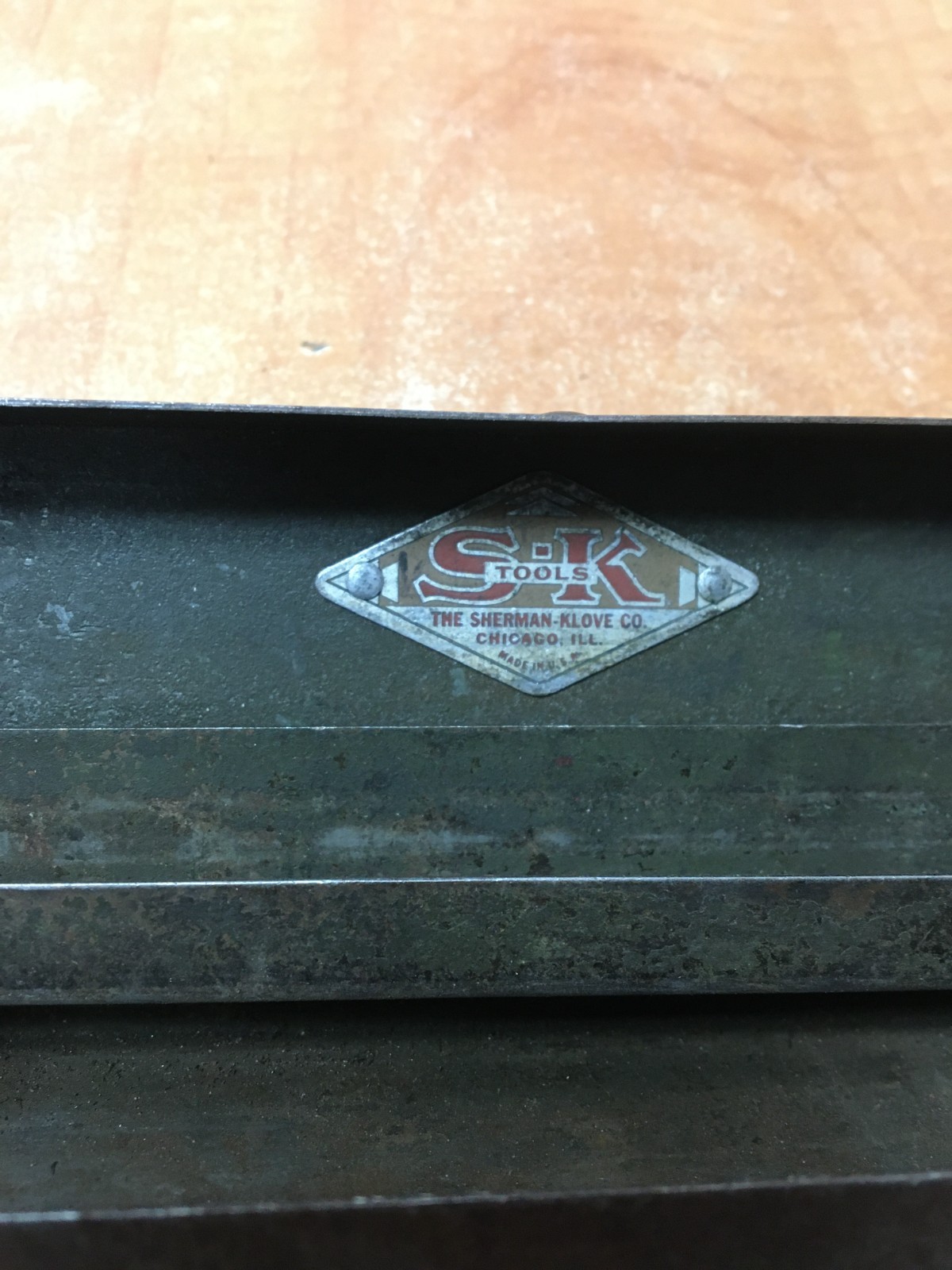 Vintage SK 1/4” Drive Socket Set With Metal Case Knurled USA