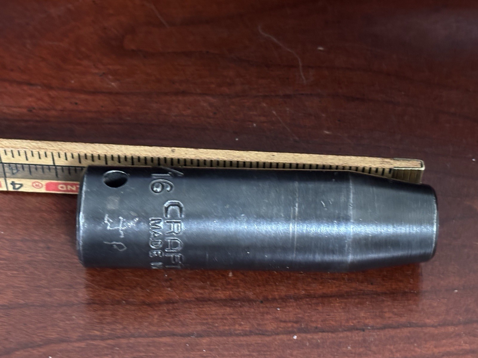 Craftsman Tools-7/16″ Deep Well Oxide Socket EE_18655–1/2″drive-6pt-USA