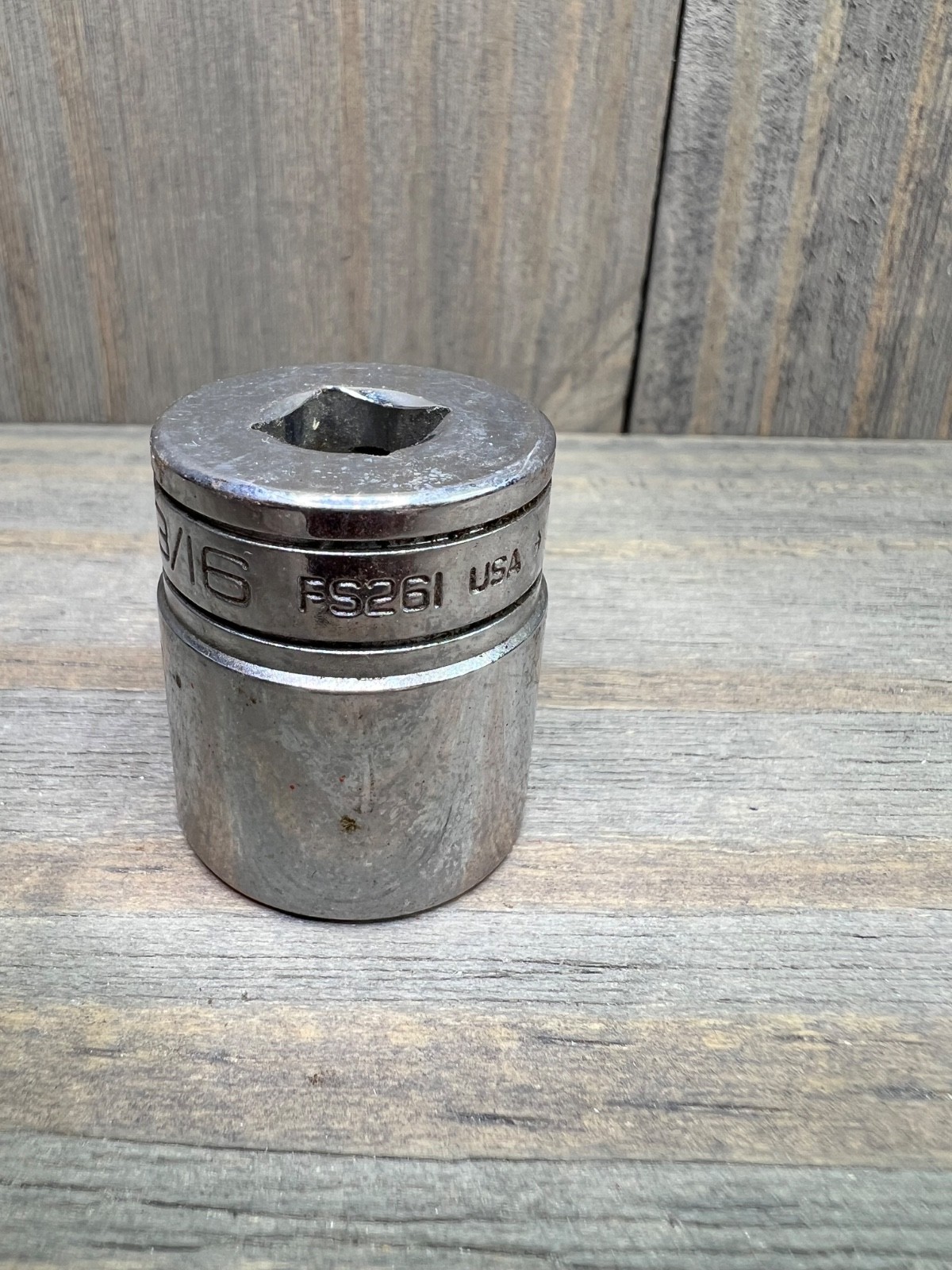 Snap-on FS261 USA 3/8 Drive 6 Point 13/16 Socket Standard Tool SNAP ON X128