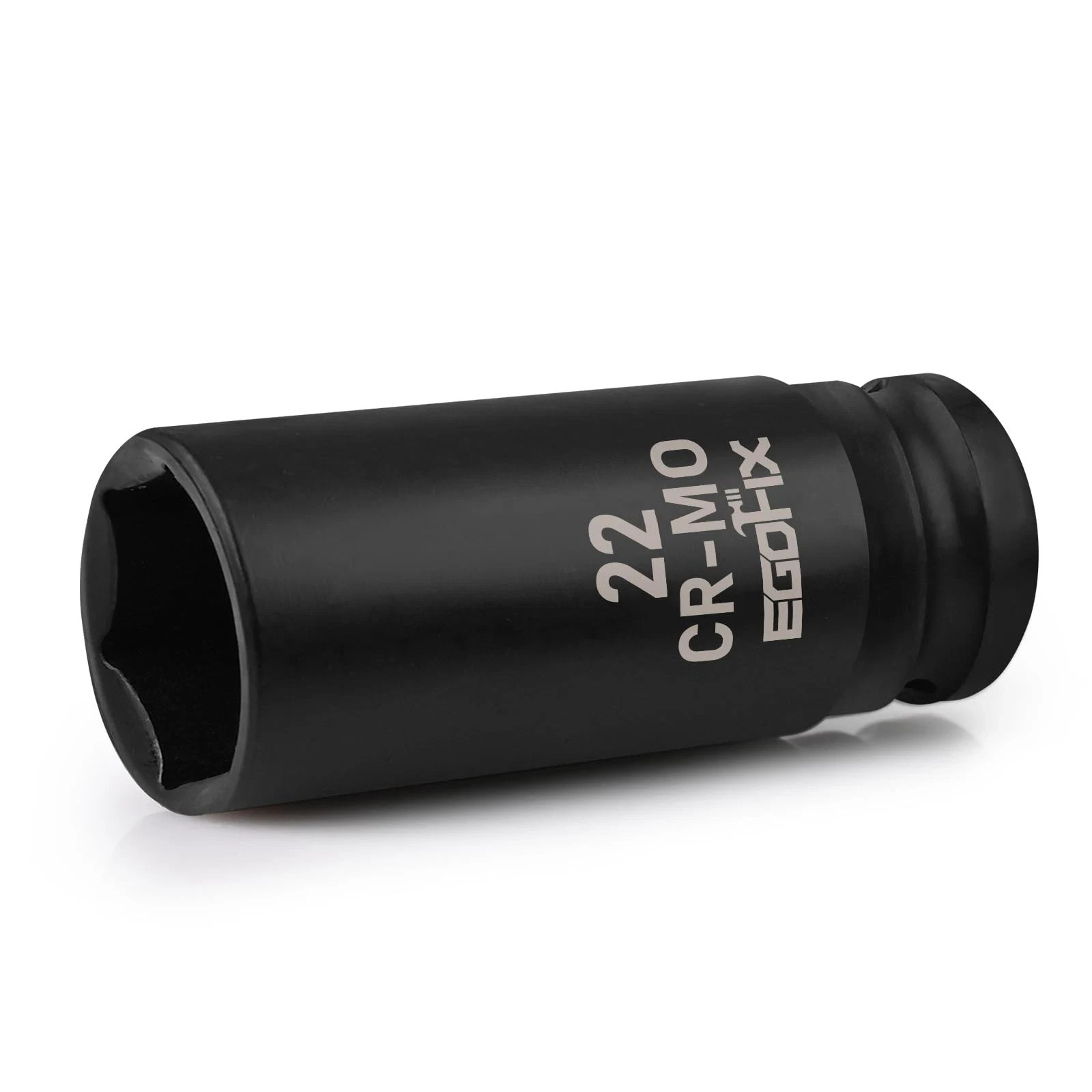 EGOFIX 22mm Socket 1/2″ Drive Deep Impact Metric Socket,CR-MO 22mm,