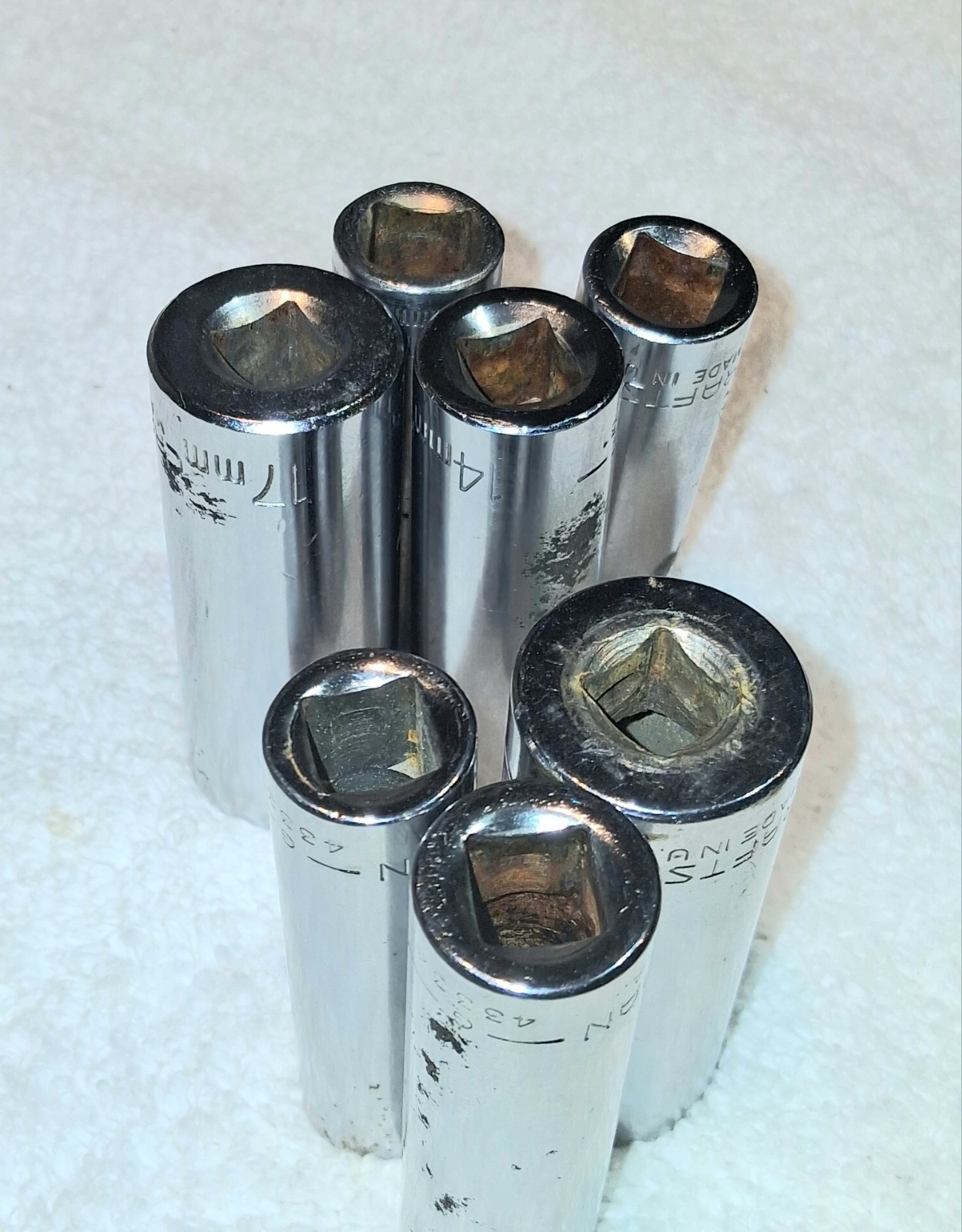 Craftsman, 3/8″ Drive, 6 Point, Deep Socket. Multiple Sizes. Just Ask, See Pics.