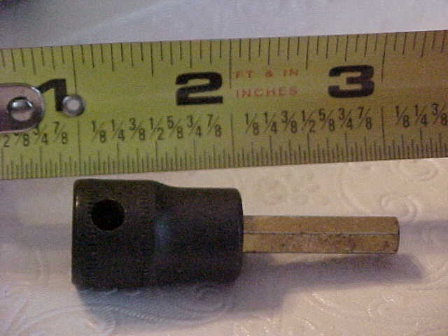 USED SNAP-ON 6mm HEX/ALLEN 3/8″ DRIVE SOCKET PFAM6E USA NONIMPACT
