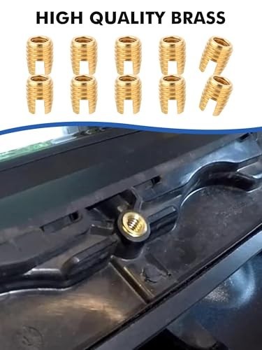 37Pcs Brass Thread Insert Repair Kit, Stainless Steel Fairing Bolts for Harley 1