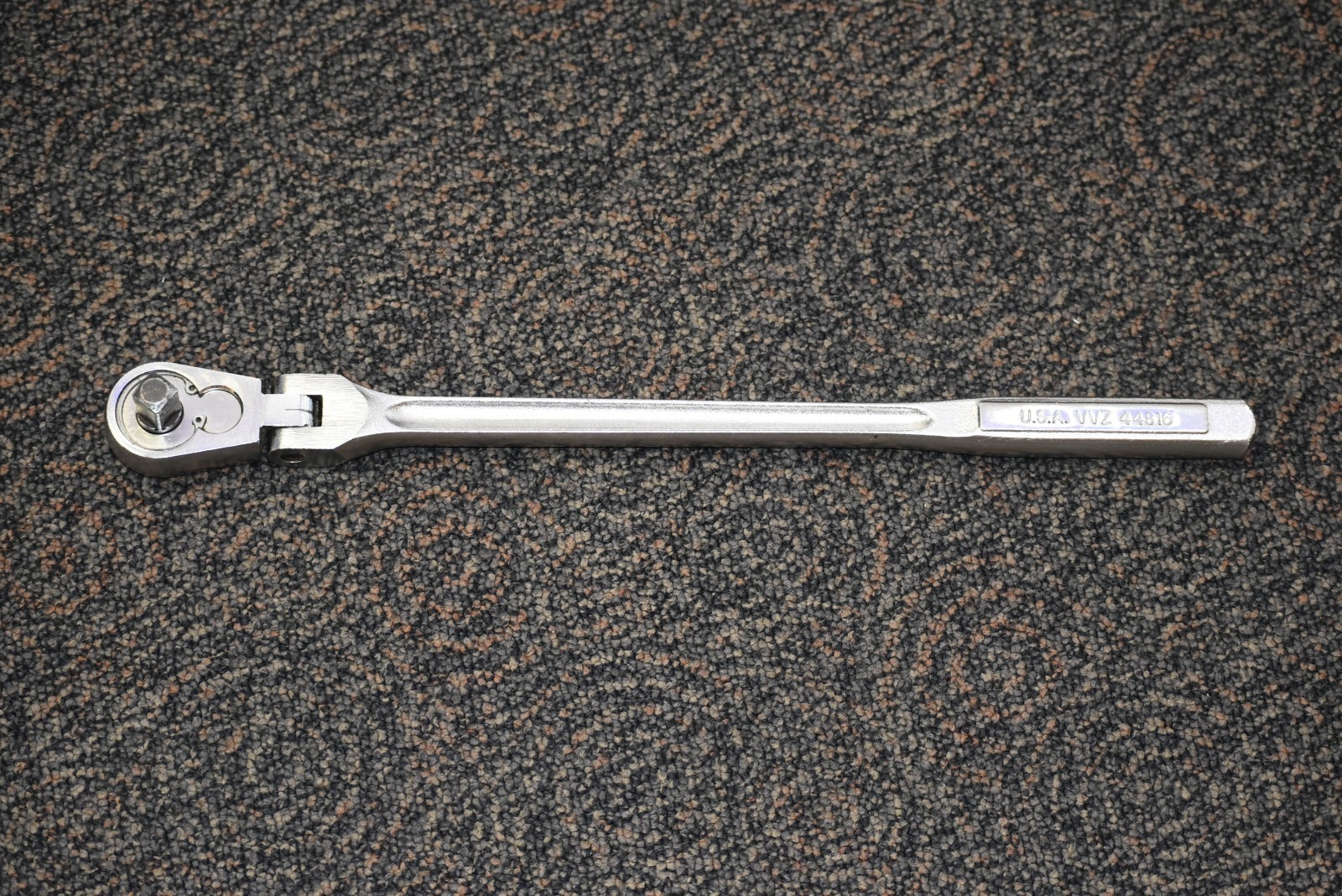 Vintage Craftsman 1/2″ Drive Flex Head Long Handle Socket Ratchet VVZ 44816 USA