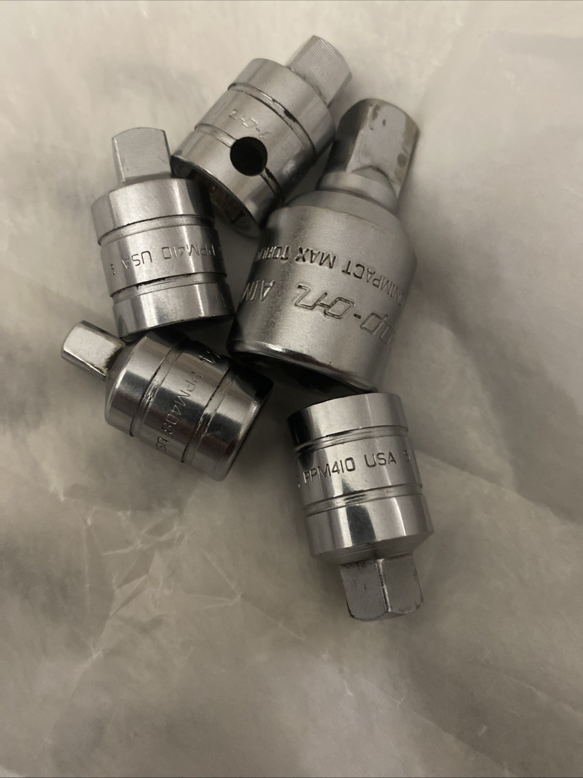 Snap-On 5 Piece Drive Adaptor 1/4,3/8″ 1/2″ 3/4″ AIMF, PPM411 , PPM410 & PPM408