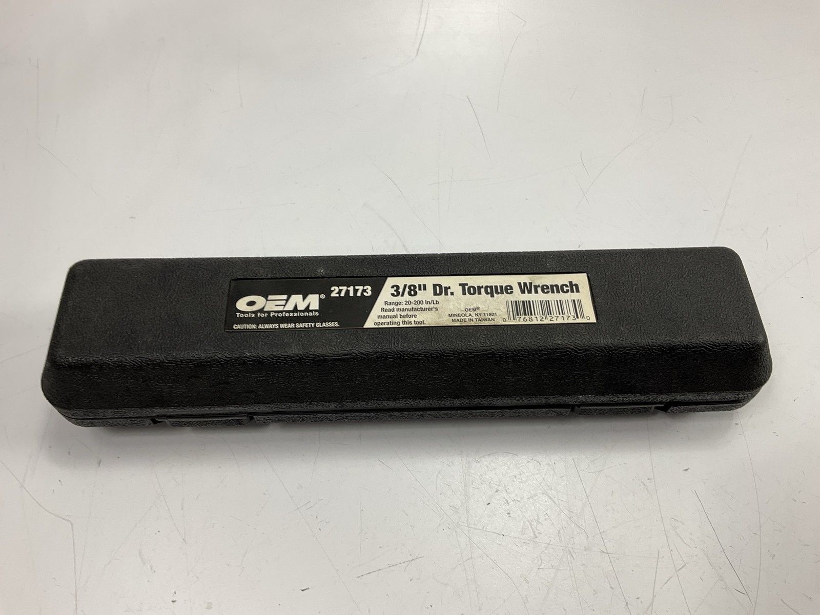USED #10 – OEM Tools 27173 3/8″ Drive Click Style Torque Wrench 20-200 Inch/Lbs.