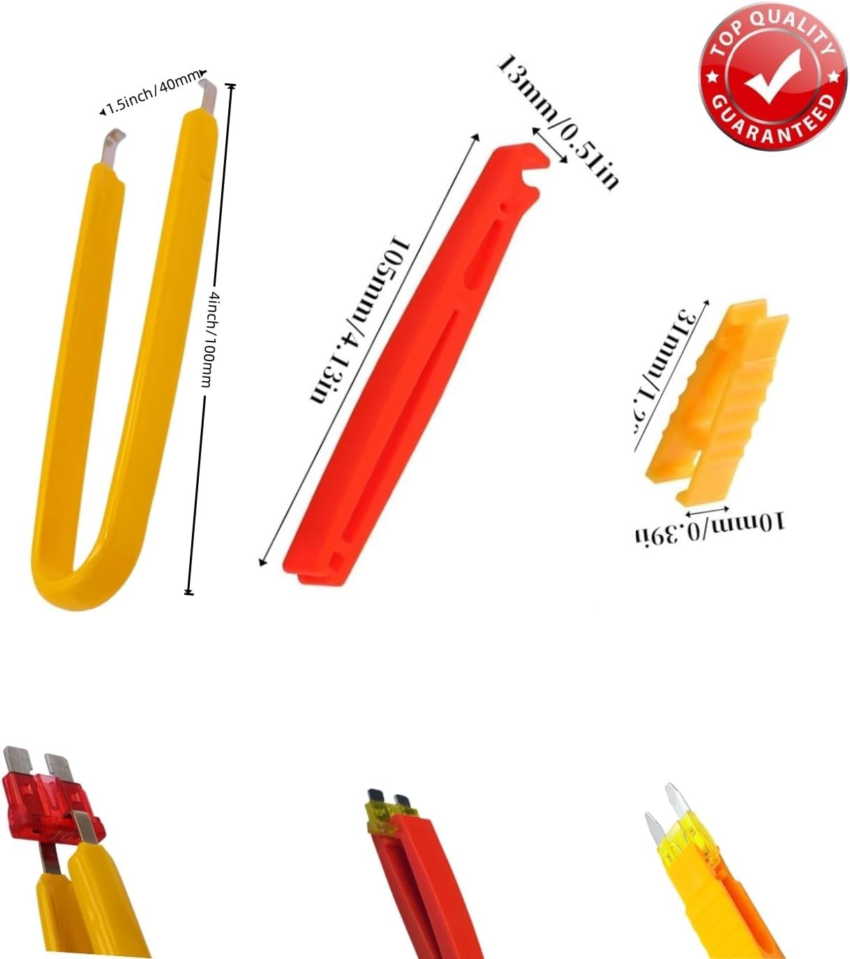4-Pack Fuse Puller Pliers & Relay Puller Automotive Tools for Car Motorcycle