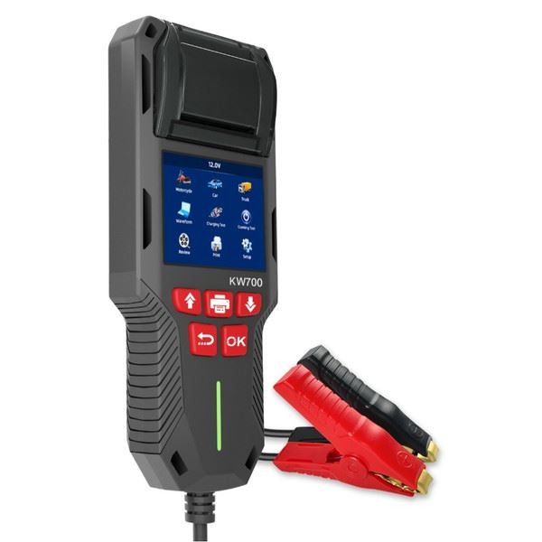 Record Printout KW700 Battery Tester Conductance Analyzer 12V And 24V Compatible