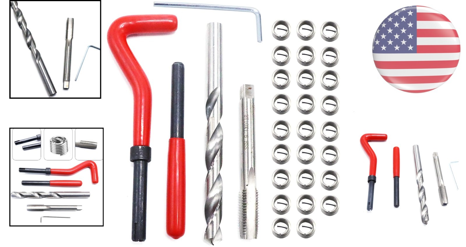 Durable 30-Piece M10 Thread Insert Kit – Essential for Automotive Repairs