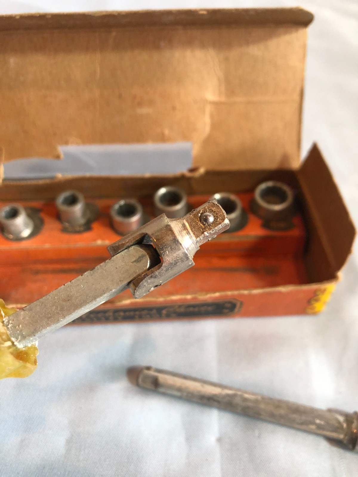 VINTAGE Oxwall 10 Piece Flex Handle Socket Set – Original Box #F5