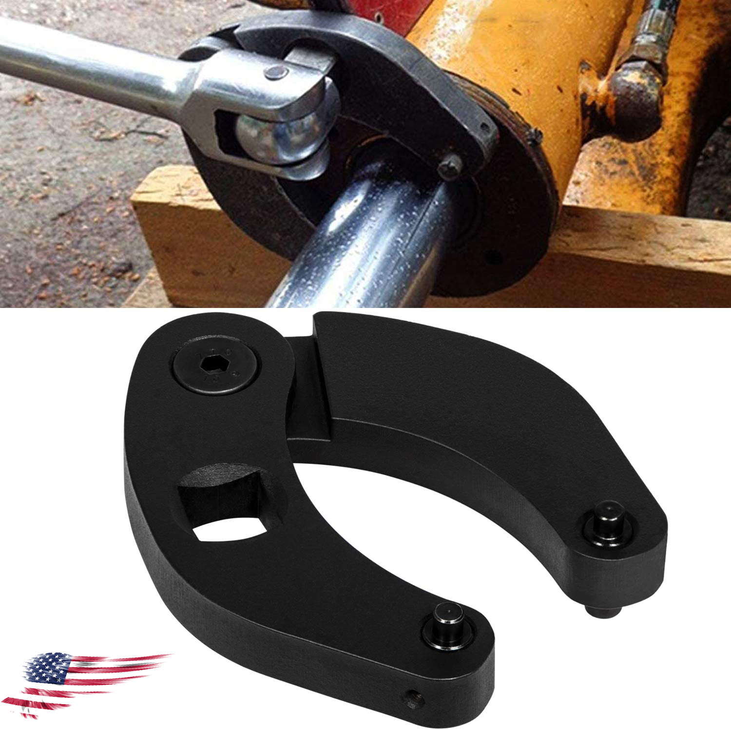 For Hydraulic Cylinders 1266 Adjustable Gland Nut Wrench Pin Spanner Tools