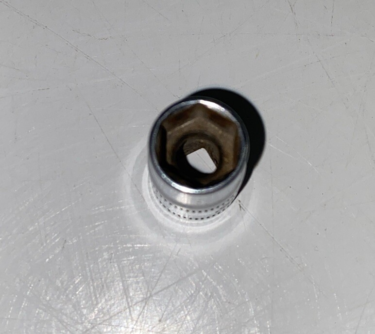 🔥Vintage Used Snap On 🇺🇸9mm 6 Point 1/4″ Drive Shallow Socket TMM9 9MM ✅