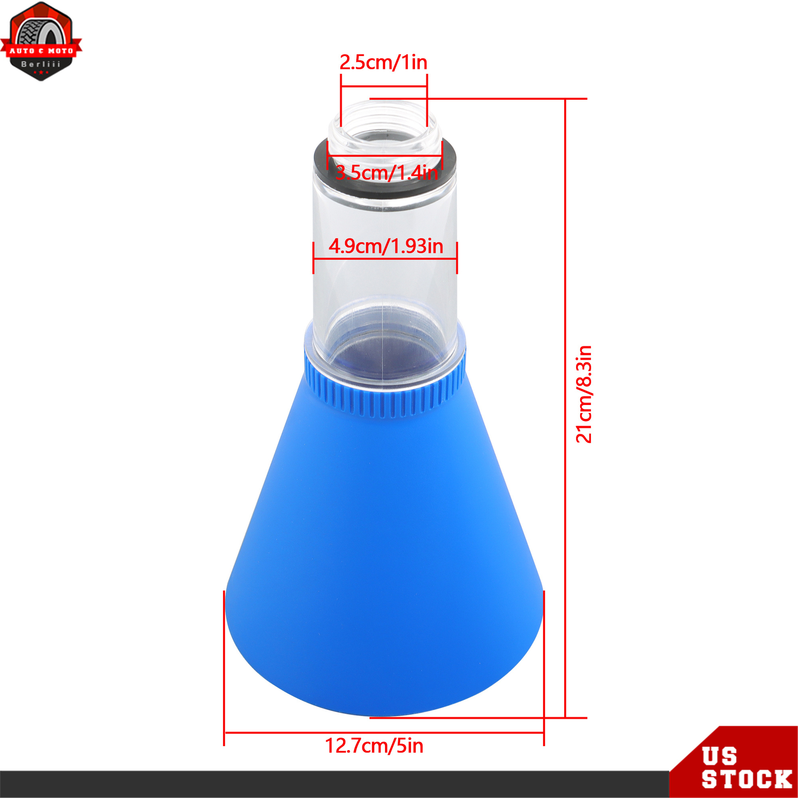 Engine oil funnel Threaded For Toyota/Lexus/Scion with threaded oil cap