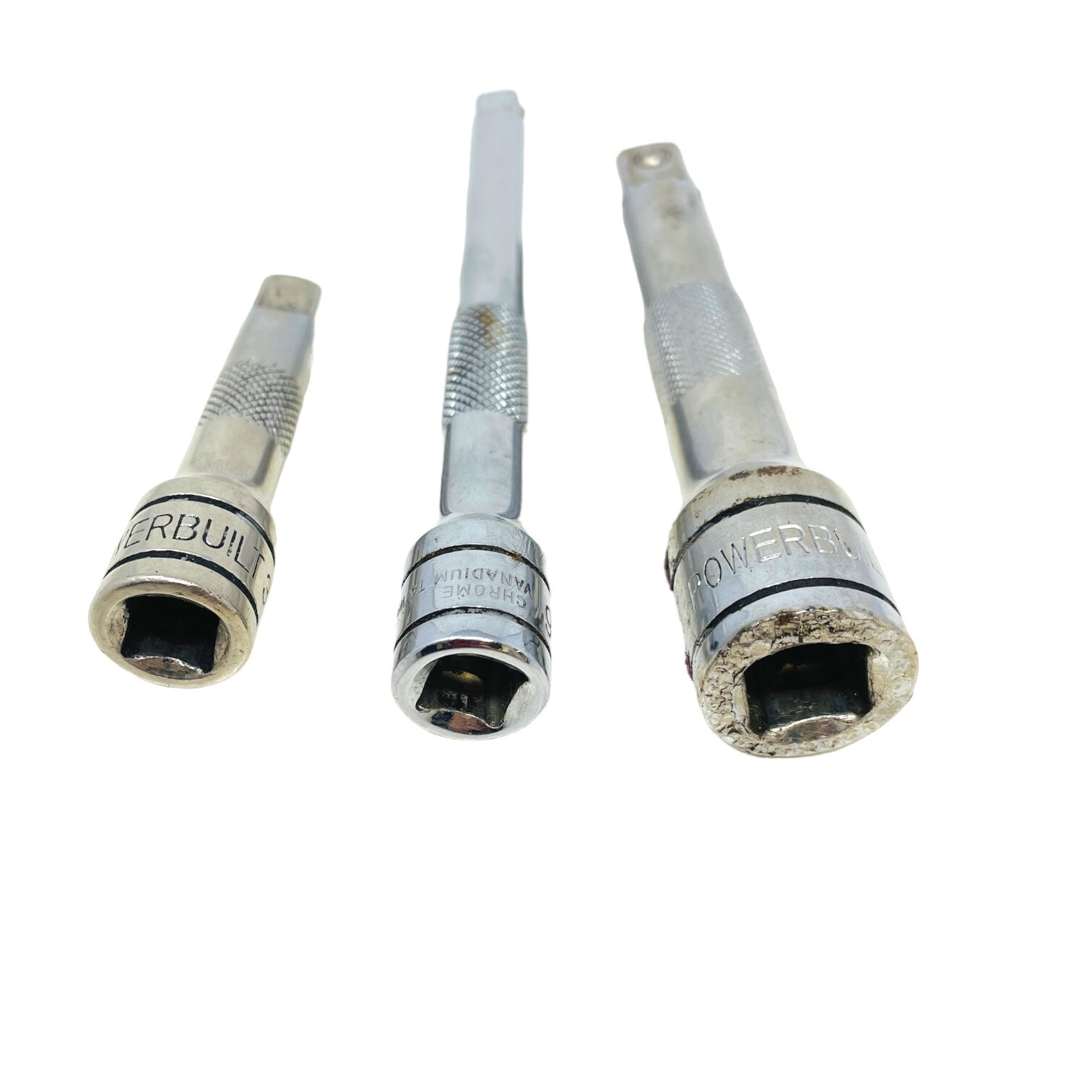 3 pcs Assorted Extensions Powerbuilt CR-V 5 in and 3 in and Ace 6 in