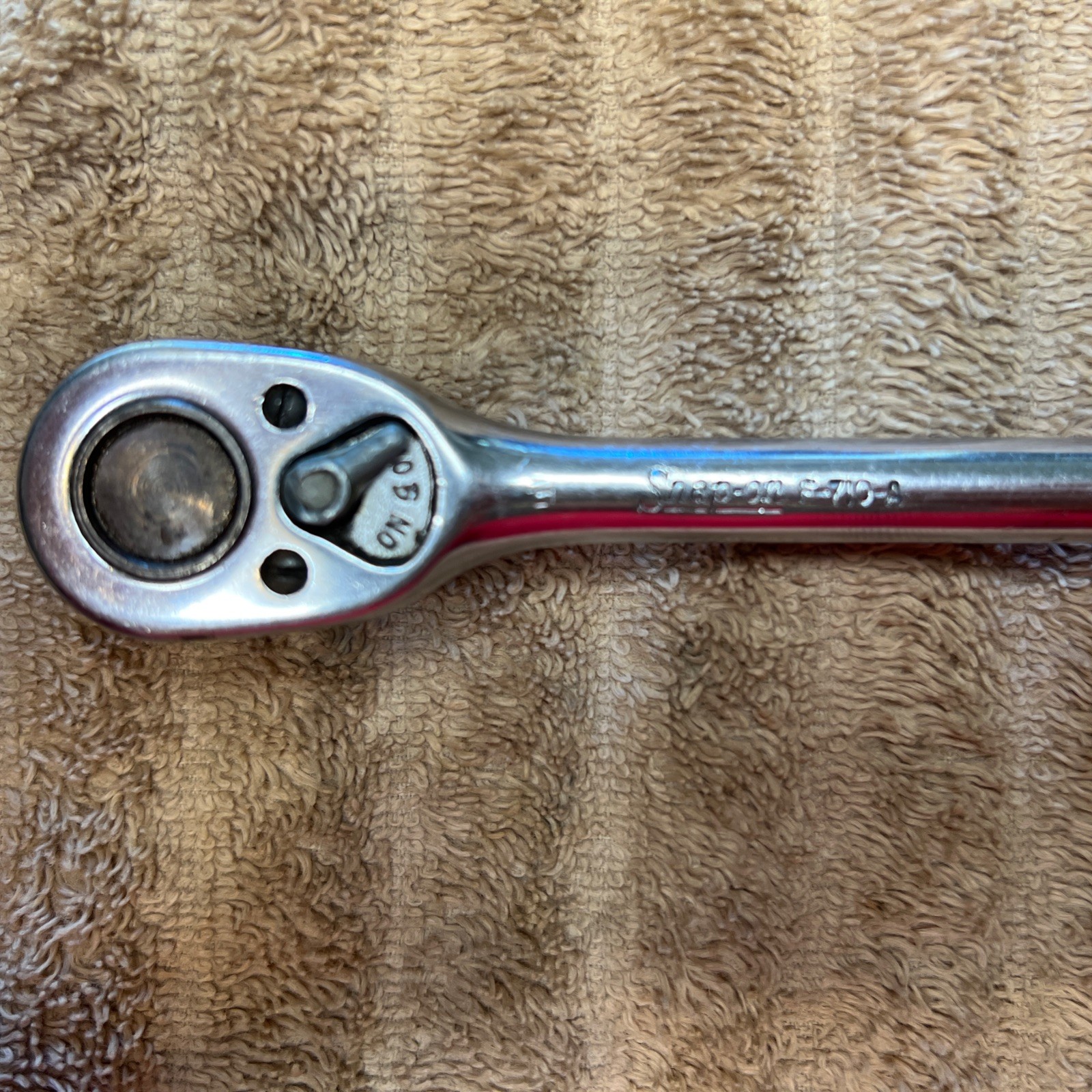 Snap-On F-710-A 3/8″ Drive Ratchet Wrench VINTAGE! WORKS WELL!!