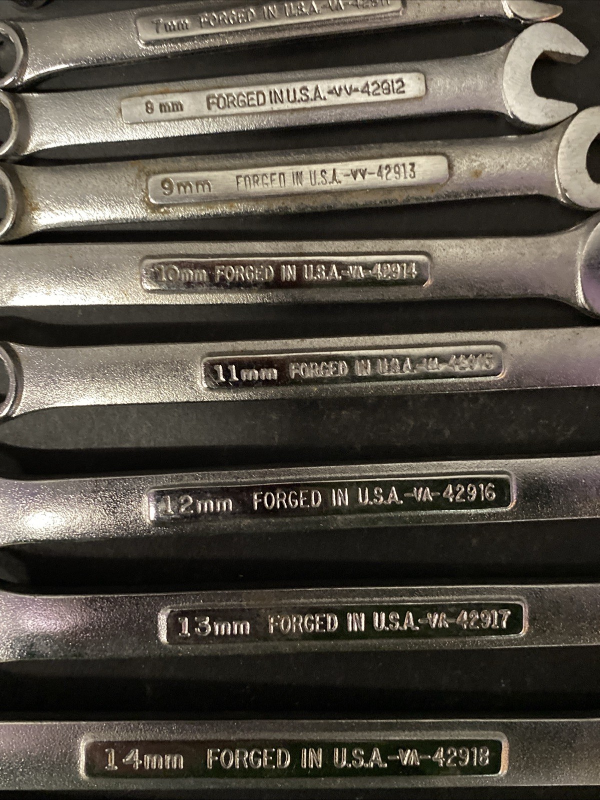 CRAFTSMAN 14 Pc Set Metric Combination Wrench Set 6mm-19mm Va V Series USA Z11