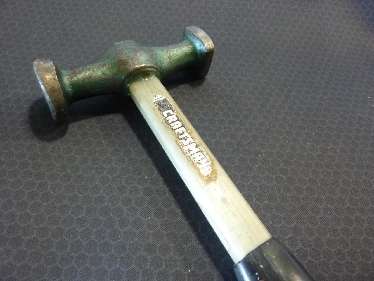 VINTAGE CRAFTSMAN MADE IN USA 12 oz. AUTO BODY HAMMER – FREE SHIPPING