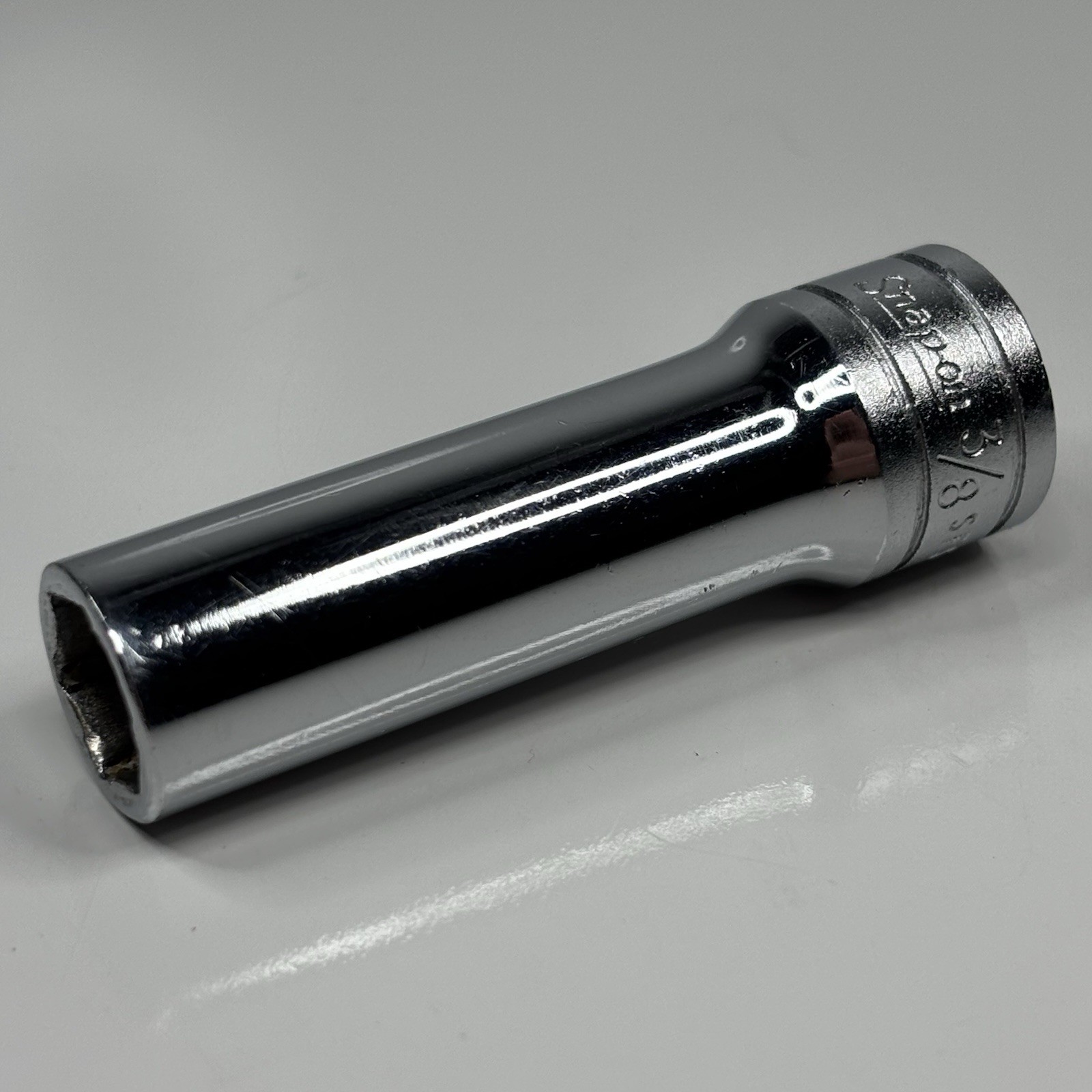 Snap On Tools SFS121 3/8 Dr 6Pt SAE 3/8 Flank Dr Deep Socket USA VTG VGC