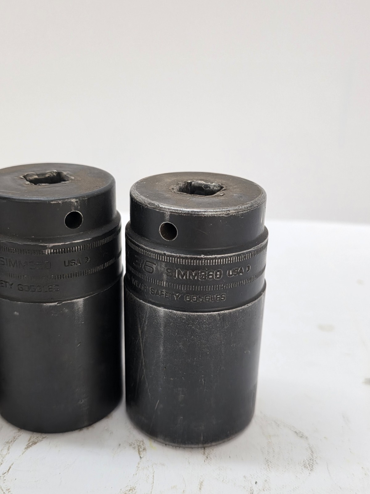 Snap-on 1/2 Drive Sockets 30,32,34,35,36mm Deep Impact 5pc Socket Set Usa